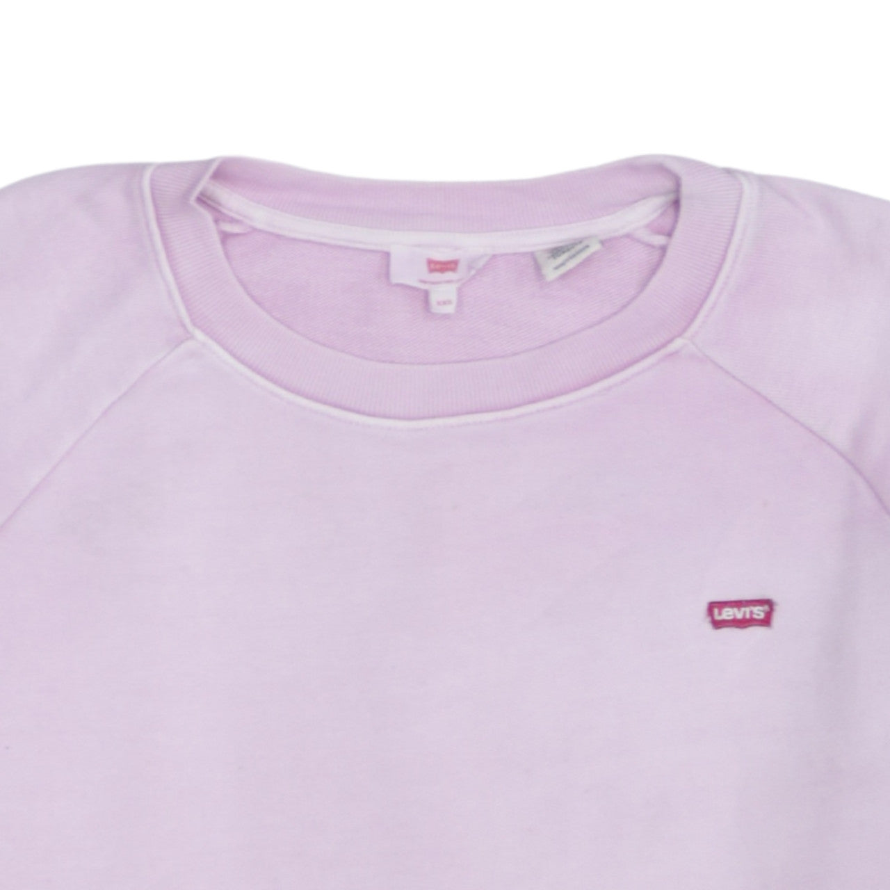 Womens UK Size 2XS Levi's Pink Pullover Sweatshirt