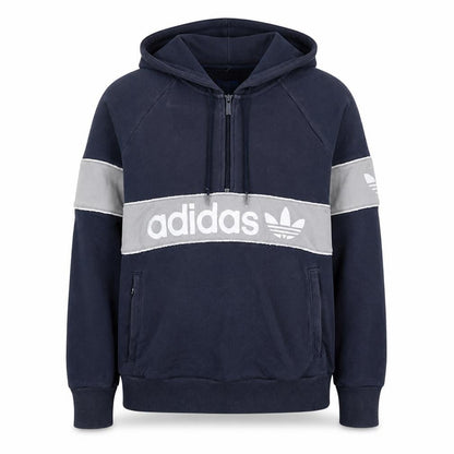 Womens UK Size 12 adidas Blue Pullover Hoodie