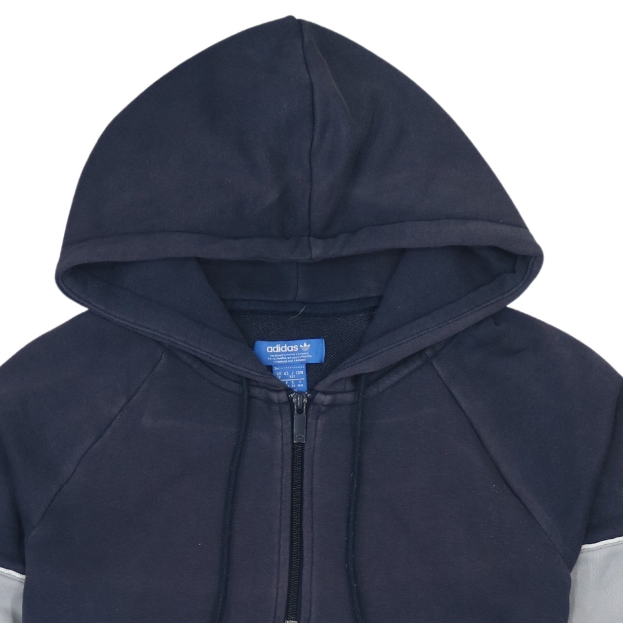 Womens UK Size 12 adidas Blue Pullover Hoodie