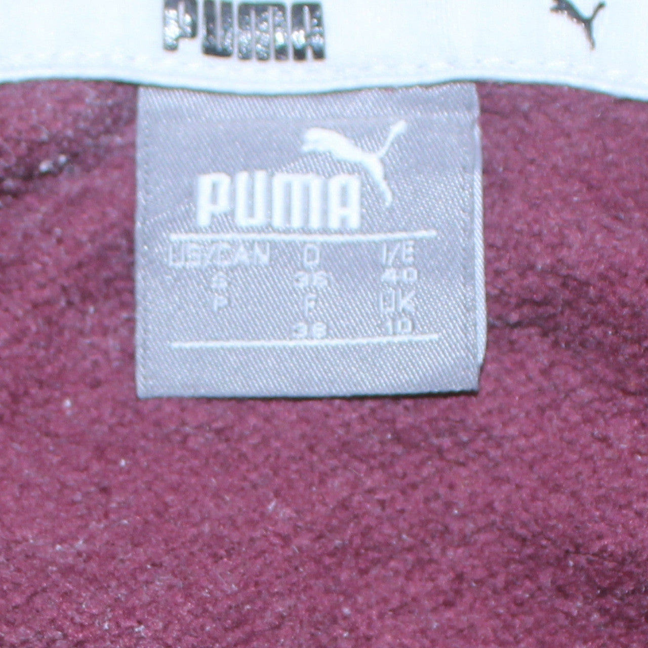 Womens UK Size 10 PUMA Red Pullover Hoodie