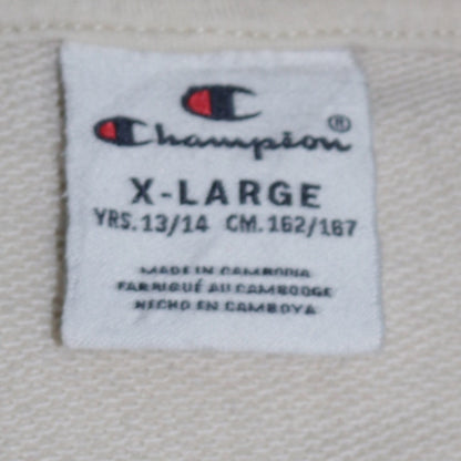 Boys UK Size 13-14 Years Champion Beige Pullover Hoodie