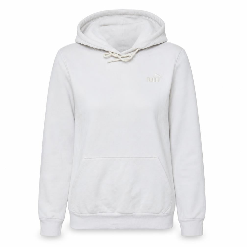 Womens UK Size S PUMA White Pullover Hoodie