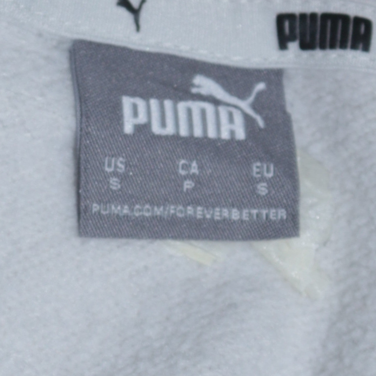 Womens UK Size S PUMA White Pullover Hoodie