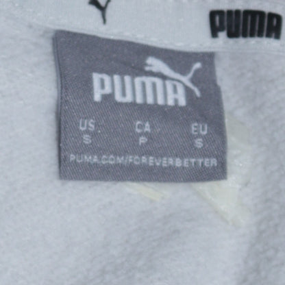 Womens UK Size S PUMA White Pullover Hoodie