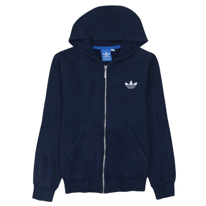 Mens UK Size S adidas Blue Full Zip Hoodie