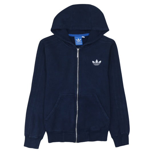 Mens UK Size S adidas Blue Full Zip Hoodie