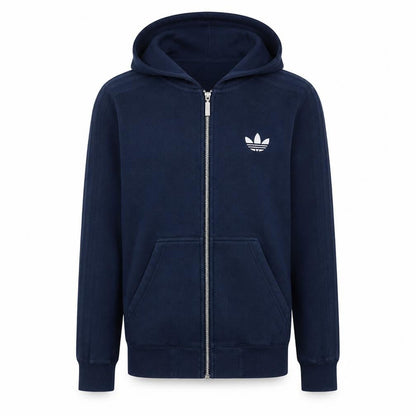 Mens UK Size S adidas Blue Full Zip Hoodie