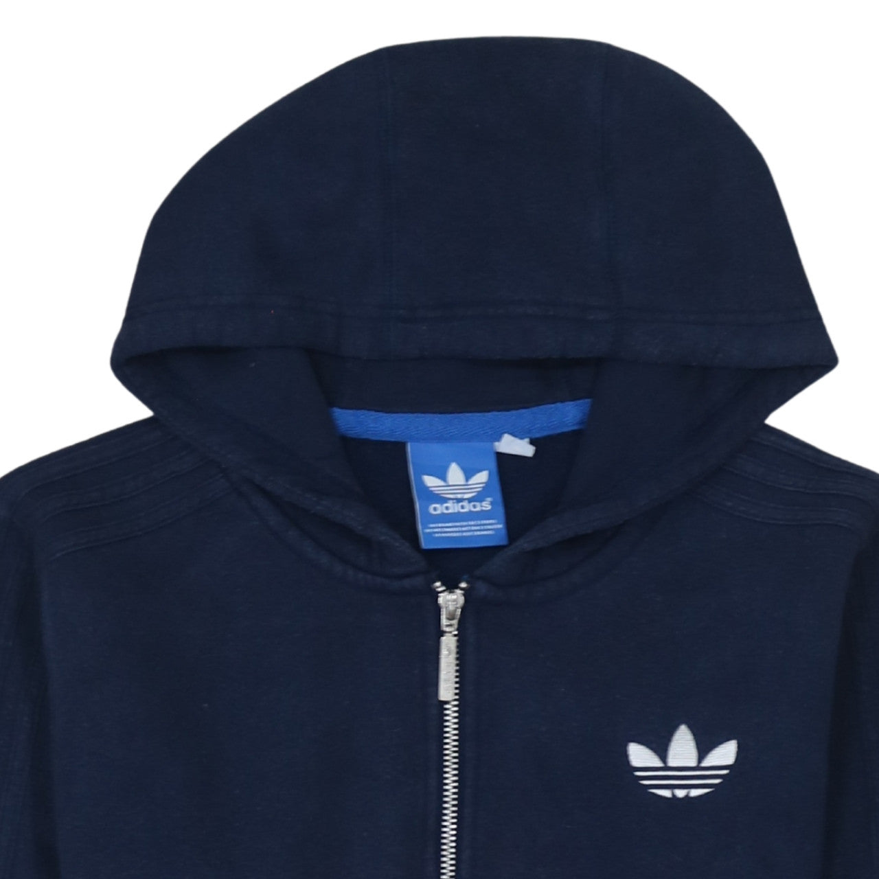 Mens UK Size S adidas Blue Full Zip Hoodie
