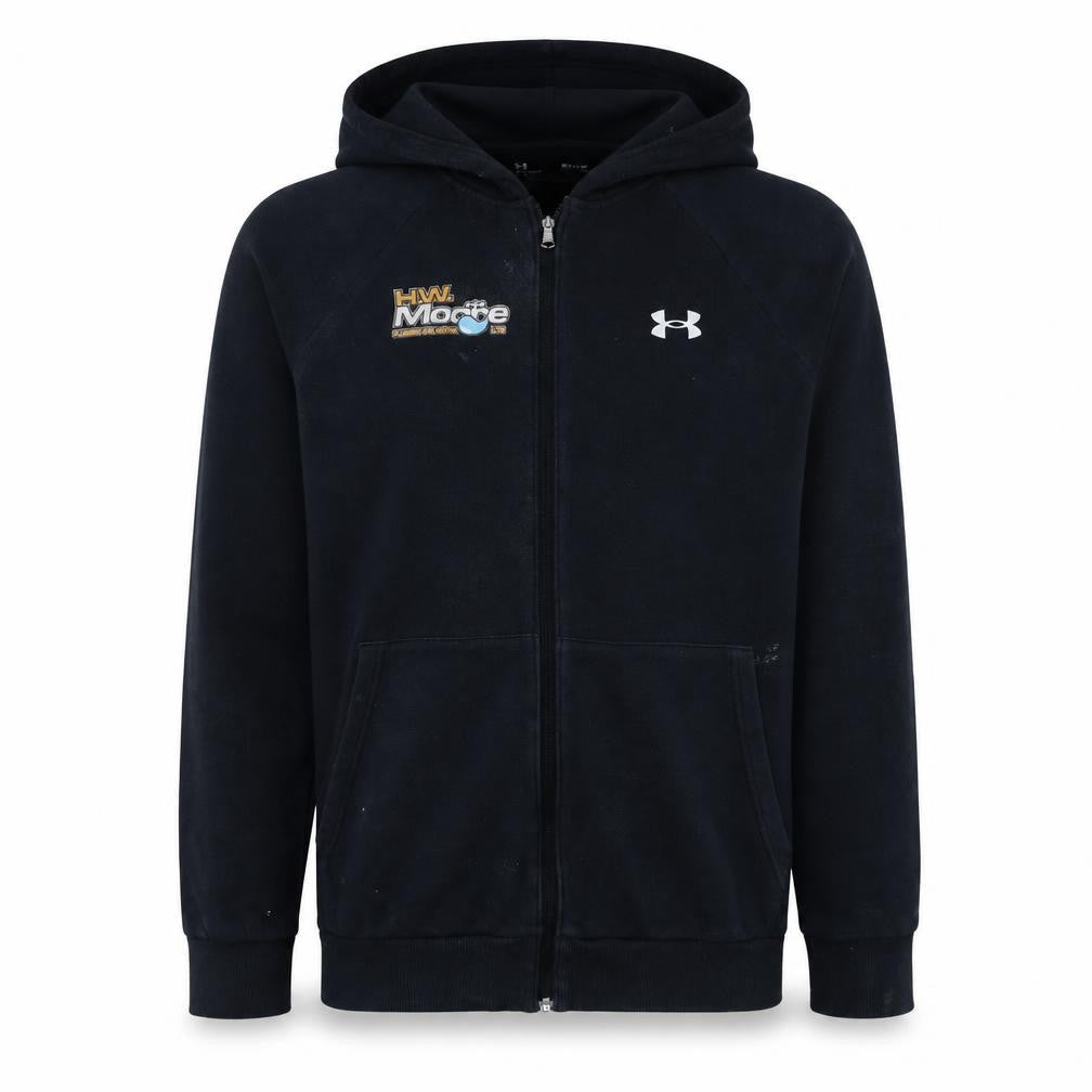 Mens UK Size S Under armour Black Full Zip Hoodie