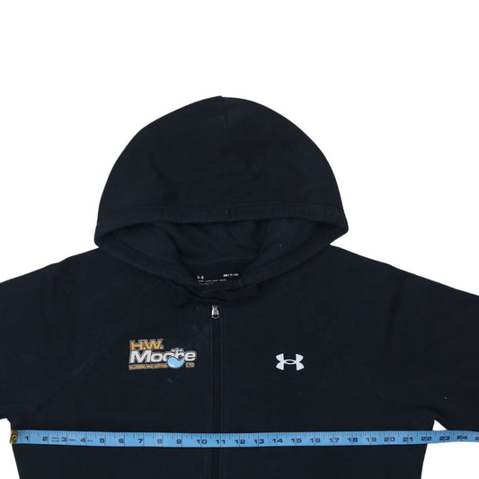 Mens UK Size S Under armour Black Full Zip Hoodie