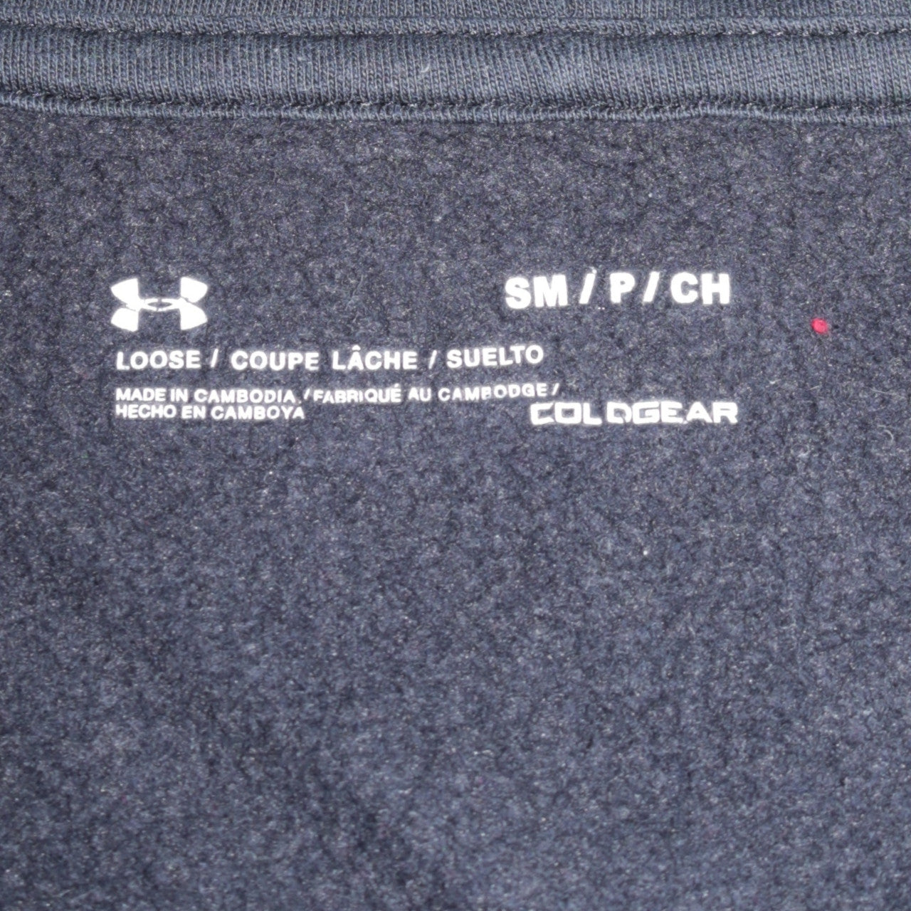 Mens UK Size S Under armour Black Full Zip Hoodie