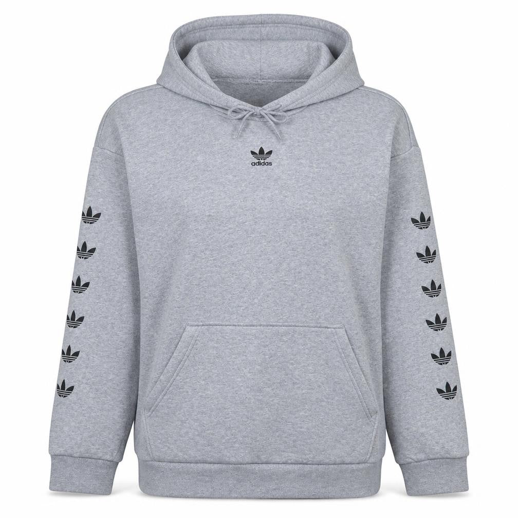 Womens UK Size 12 adidas Grey Pullover Hoodie