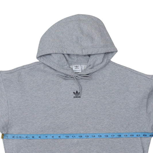 Womens UK Size 12 adidas Grey Pullover Hoodie
