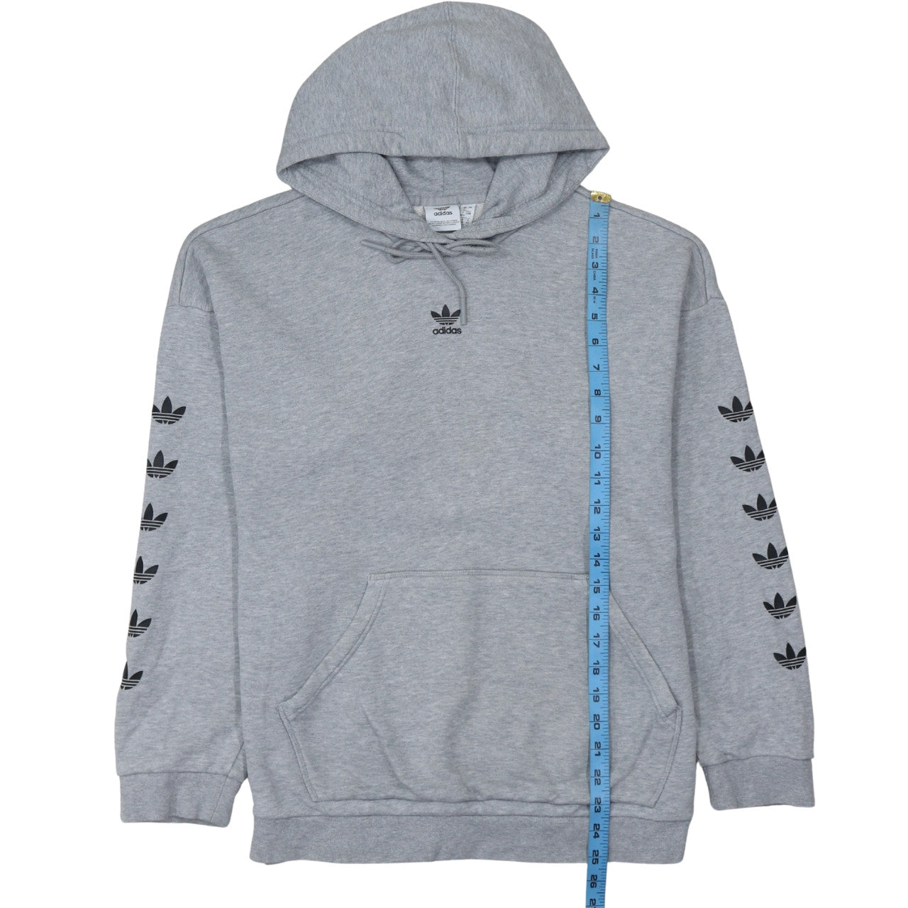 Womens UK Size 12 adidas Grey Pullover Hoodie