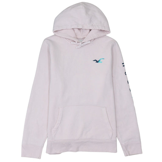 Womens UK Size L Hollister Pink Pullover Hoodie