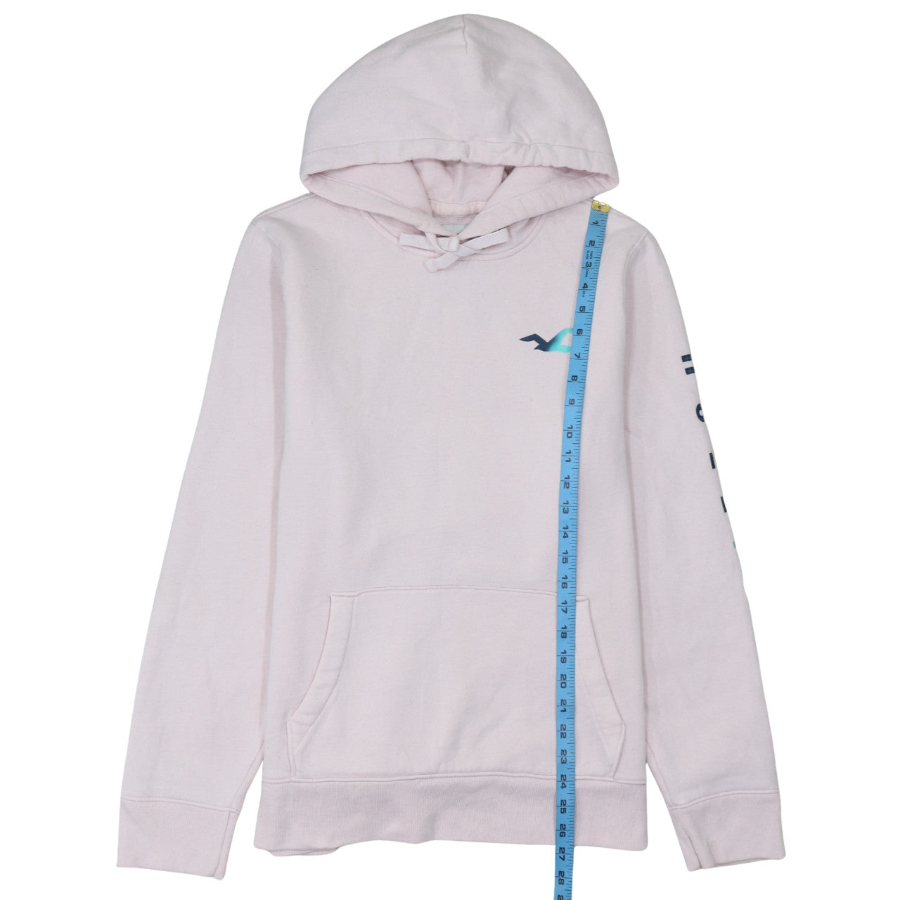 Womens UK Size L Hollister Pink Pullover Hoodie