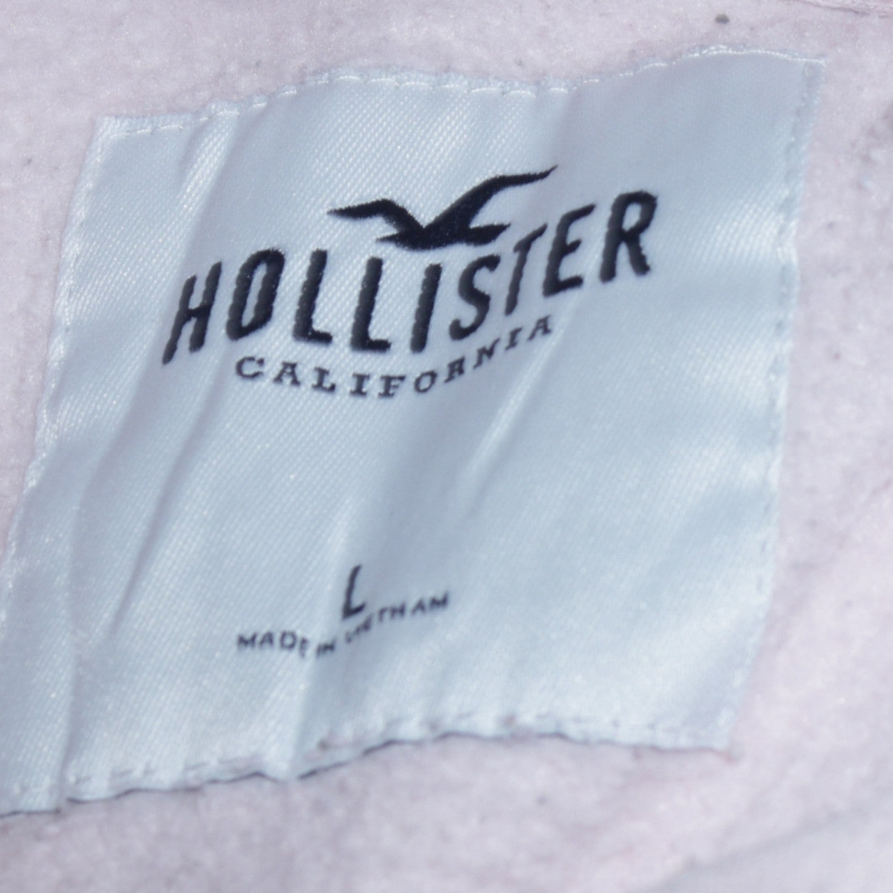 Womens UK Size L Hollister Pink Pullover Hoodie