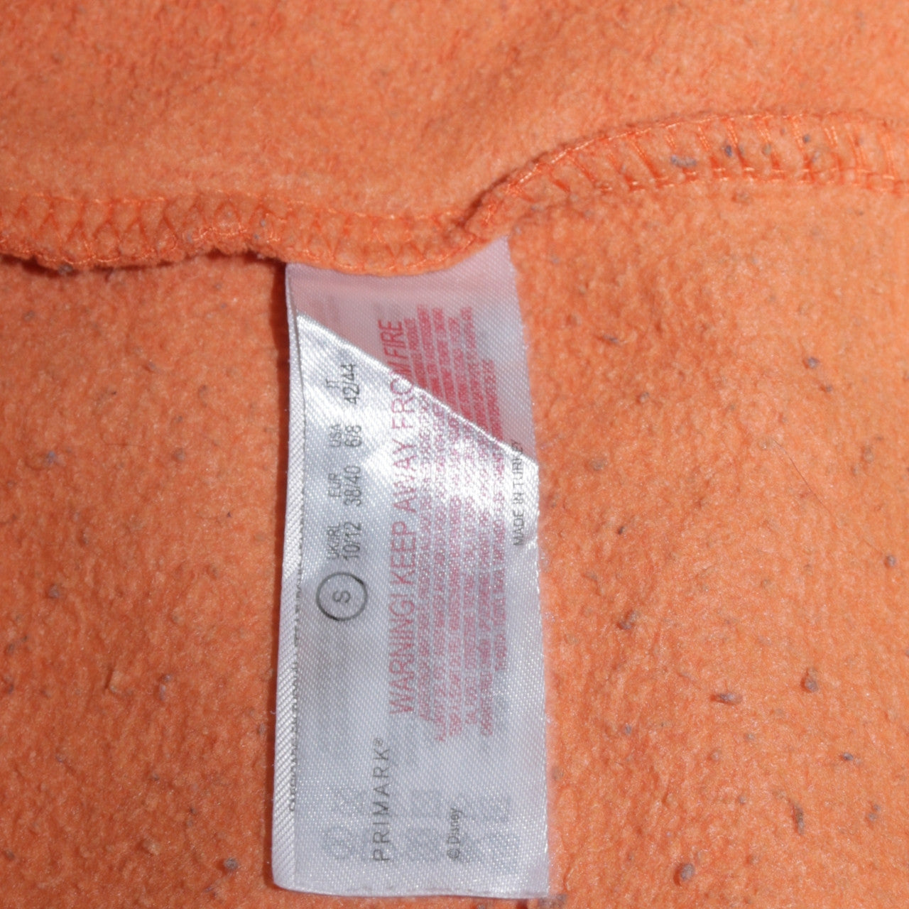 Womens UK Size 10/12 Disney Orange Pullover Sweatshirt