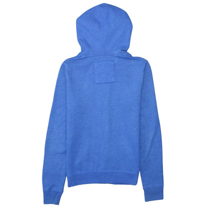 Womens UK Size L Hollister Blue Full Zip Hoodie
