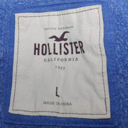 Womens UK Size L Hollister Blue Full Zip Hoodie