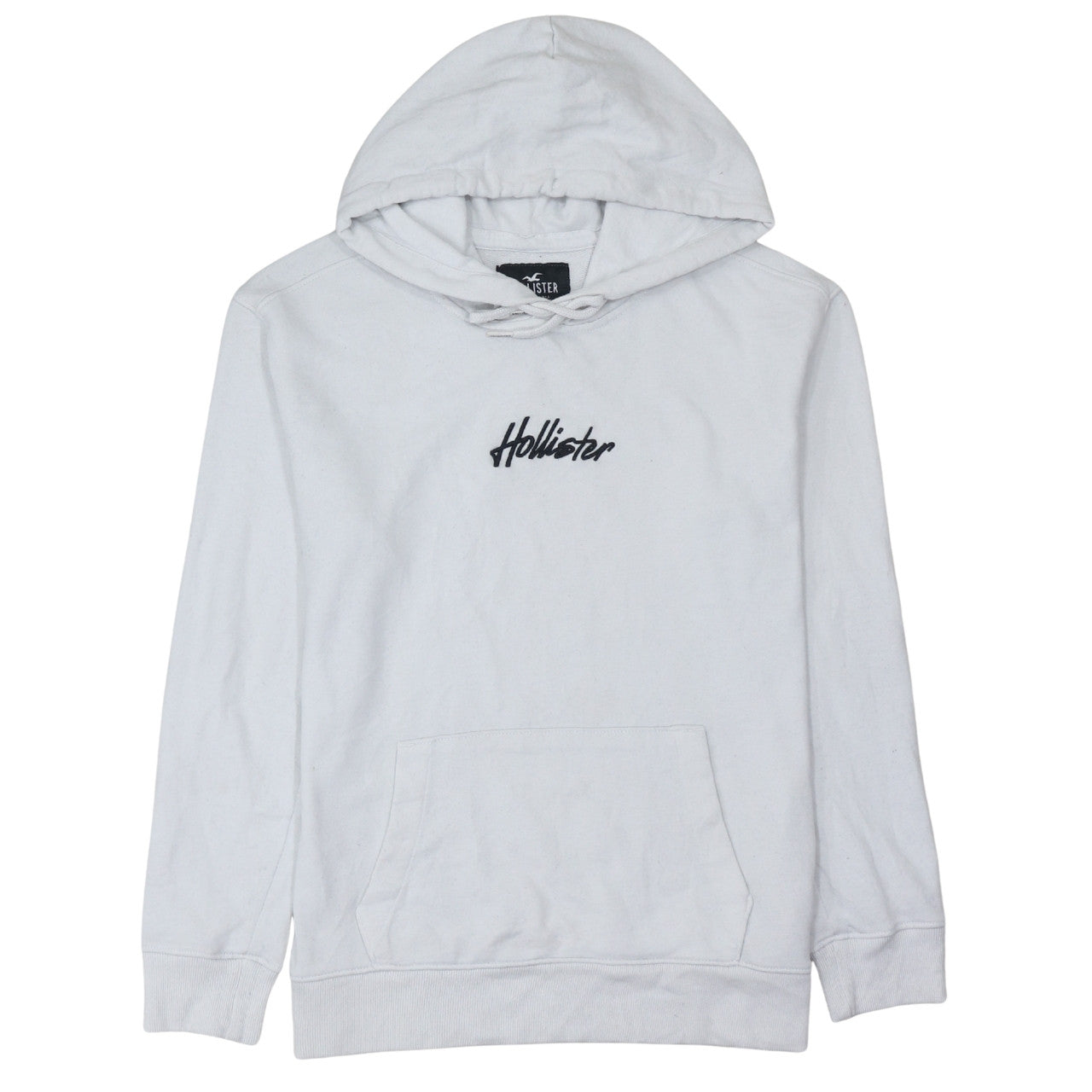 Mens UK Size XS Hollister White Pullover Hoodie