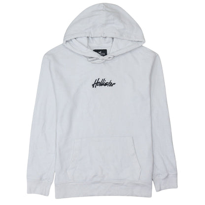 Mens UK Size XS Hollister White Pullover Hoodie