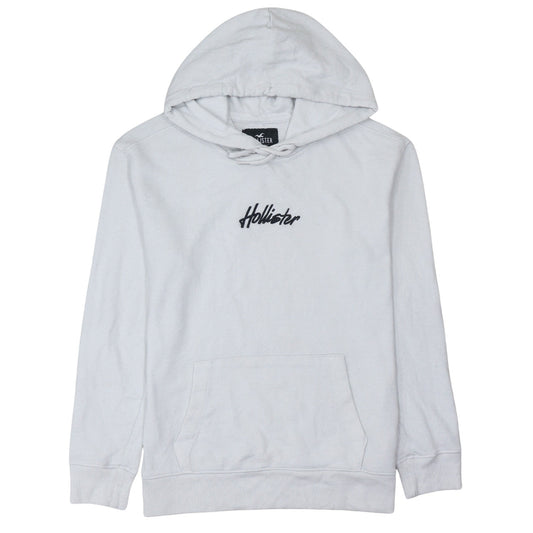 Mens UK Size XS Hollister White Pullover Hoodie