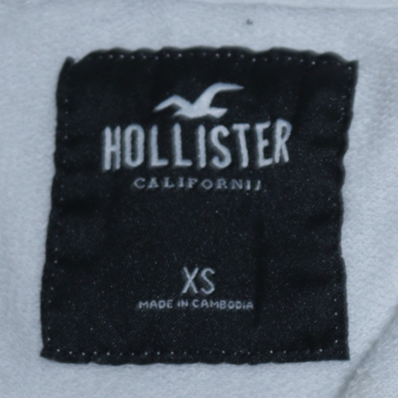 Mens UK Size XS Hollister White Pullover Hoodie