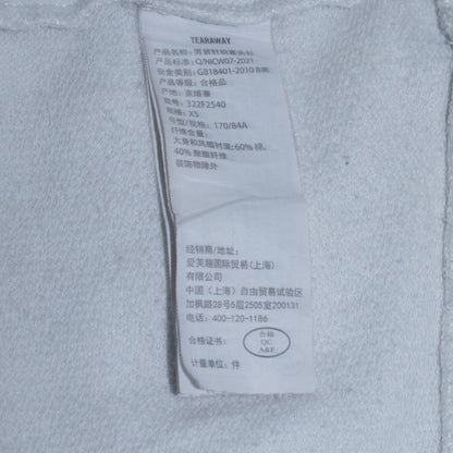 Mens UK Size XS Hollister White Pullover Hoodie