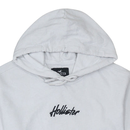 Mens UK Size XS Hollister White Pullover Hoodie