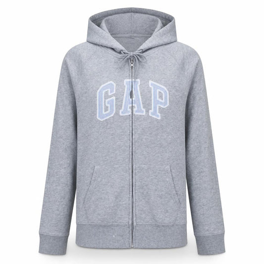 Gap Women Grey Full Zip Hoodie XL Cotton Blend Casual