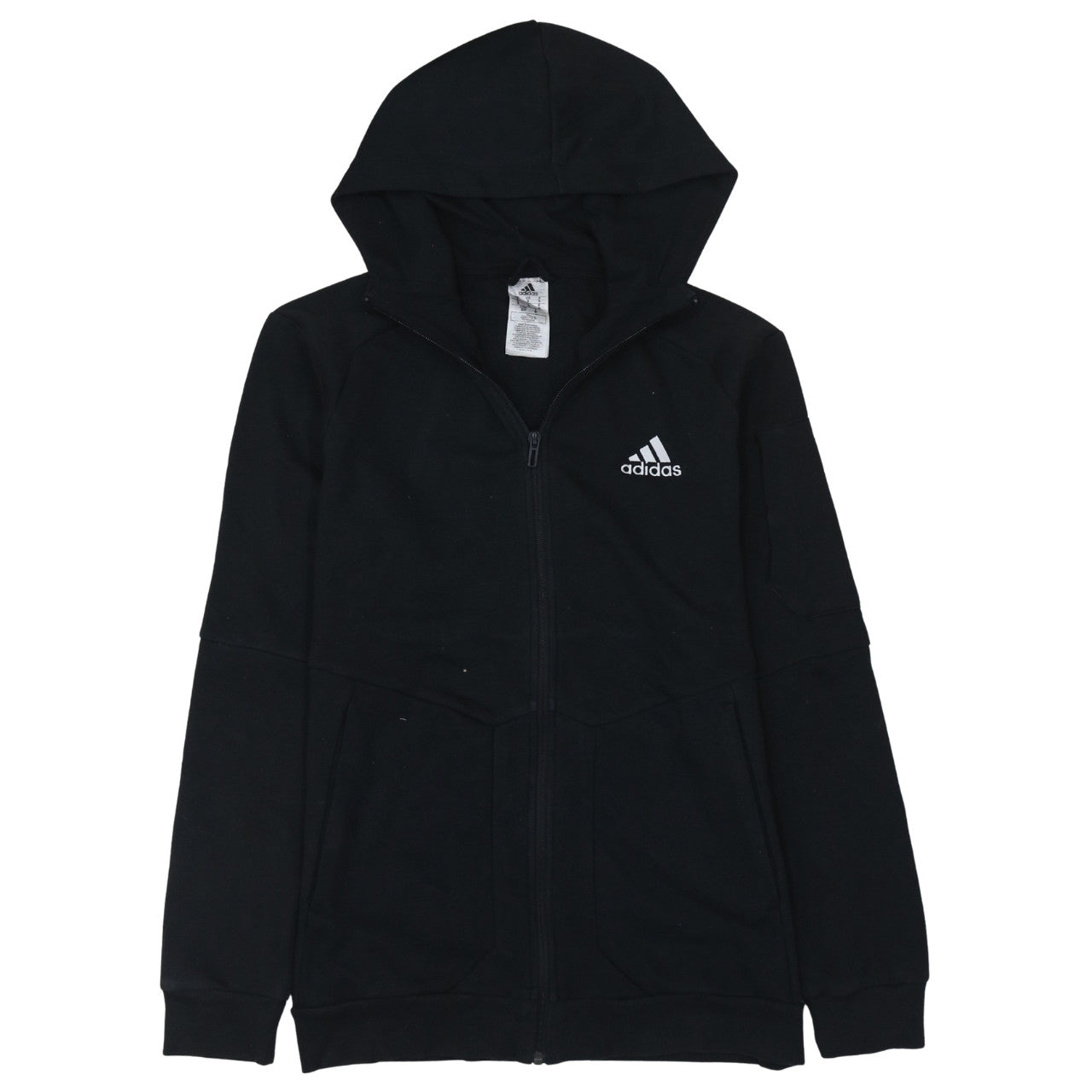 Mens UK Size S adidas Black Full Zip Hoodie