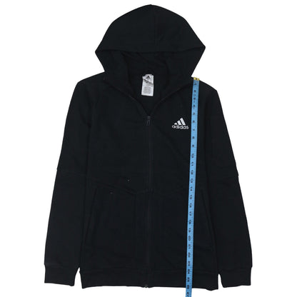 Mens UK Size S adidas Black Full Zip Hoodie