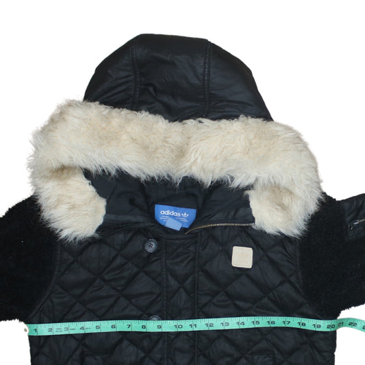Womens UK Size 8 adidas Black Bomber Jacket