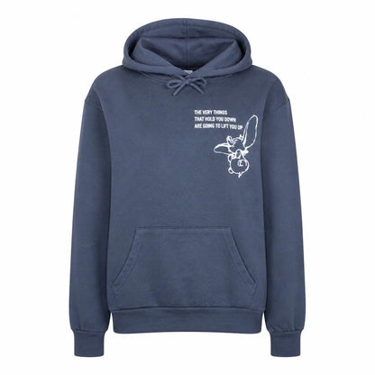 Womens UK Size 10/12 Disney Blue Pullover Hoodie