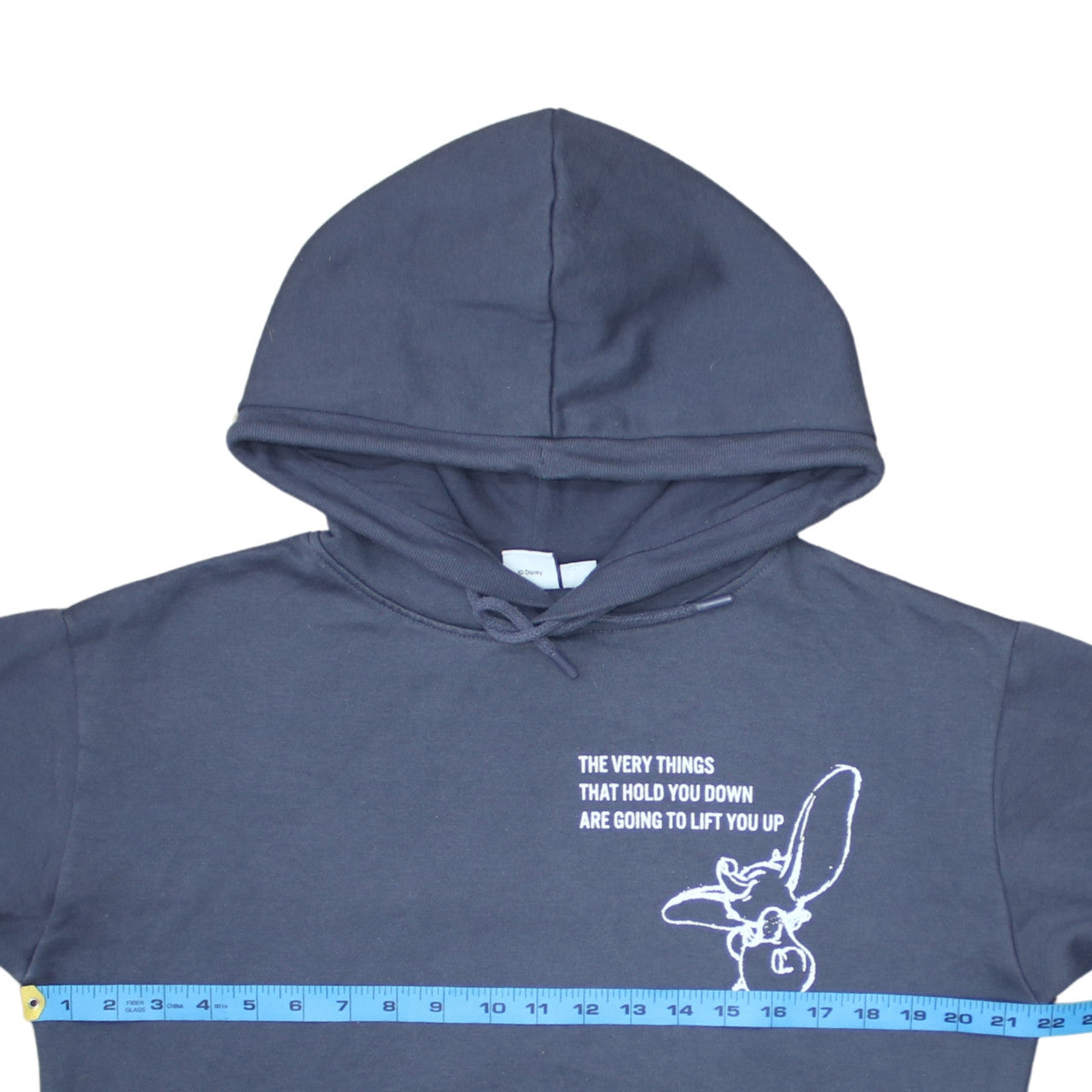 Womens UK Size 10/12 Disney Blue Pullover Hoodie