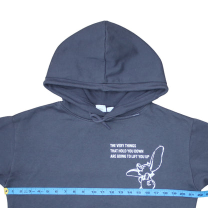 Womens UK Size 10/12 Disney Blue Pullover Hoodie