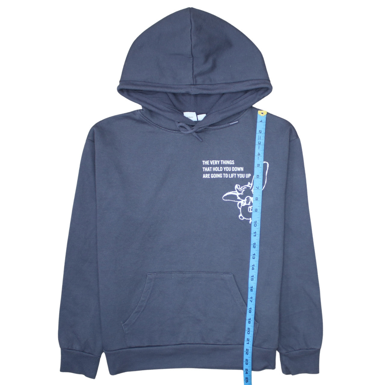Womens UK Size 10/12 Disney Blue Pullover Hoodie