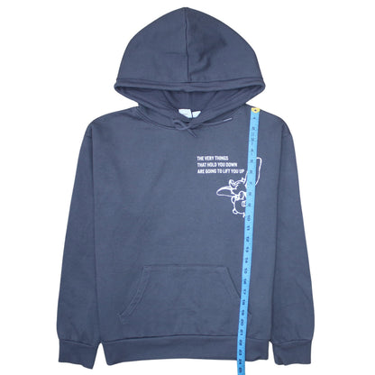 Womens UK Size 10/12 Disney Blue Pullover Hoodie