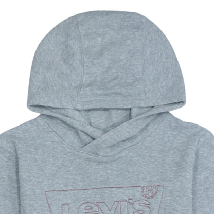 Levi's Boys Grey Pullover Hoodie Size 12A 152cm Cotton Blend Logo Sweatshirt
