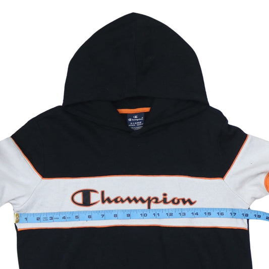 Boys UK Size 13-14 Years Champion Black Pullover Hoodie