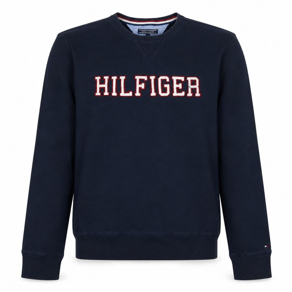 Mens UK Size L Tommy Hilfiger Blue Pullover Sweatshirt