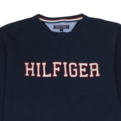 Mens UK Size L Tommy Hilfiger Blue Pullover Sweatshirt