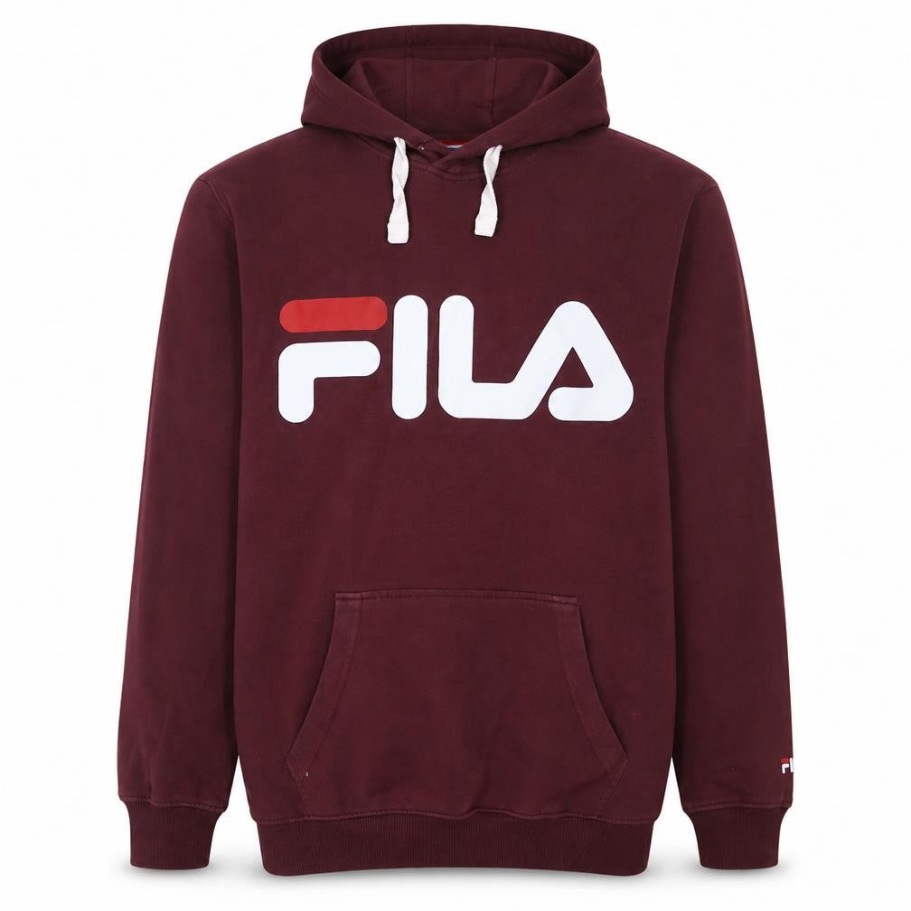 Mens UK Size S FILA Red Pullover Hoodie