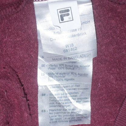 Mens UK Size S FILA Red Pullover Hoodie