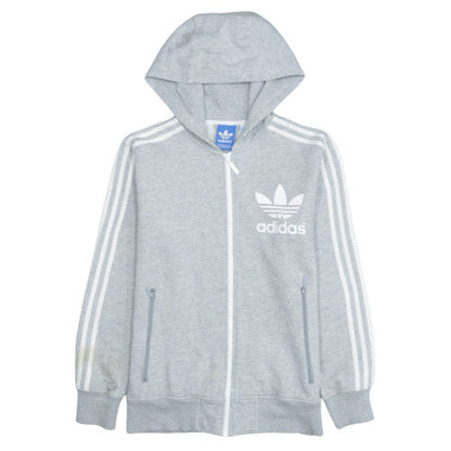 Mens UK Size S adidas Grey Full Zip Hoodie