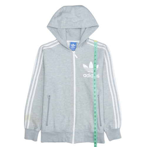 Mens UK Size S adidas Grey Full Zip Hoodie