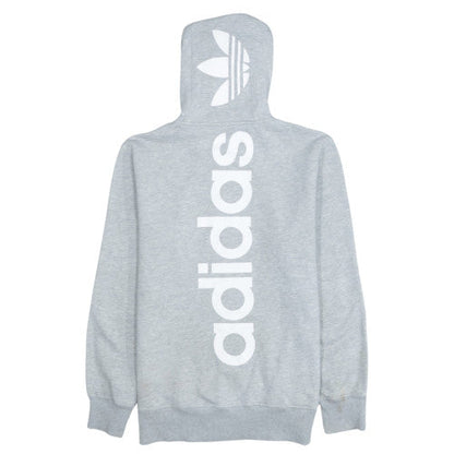 Mens UK Size S adidas Grey Full Zip Hoodie