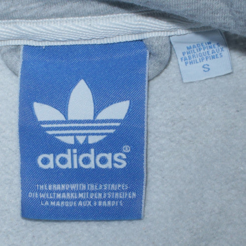 Mens UK Size S adidas Grey Full Zip Hoodie