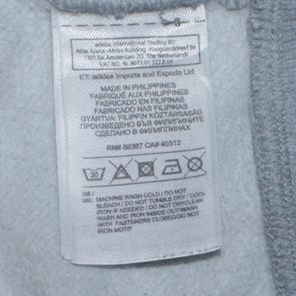 Mens UK Size S adidas Grey Full Zip Hoodie